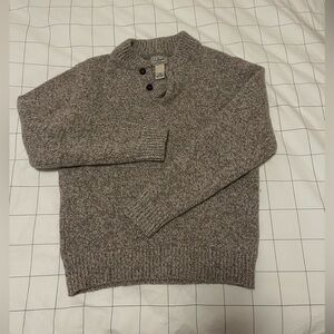 L.L. Bean 100% Lamb’s Wool Tan Sweater